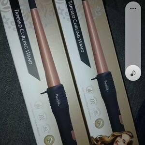 Pink and Black Tapered Curling Wand